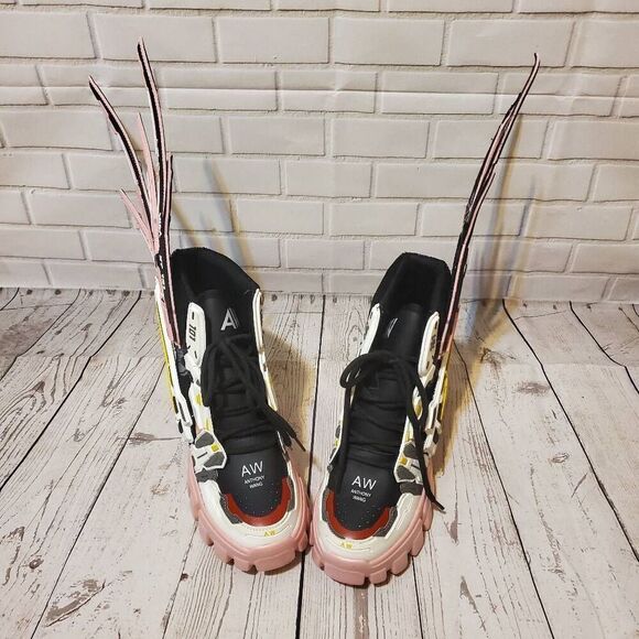 Anthony Wang Sour Sop 04 Gundam Wing Pink Sneakers US Women 8 - Picture 3 of 6